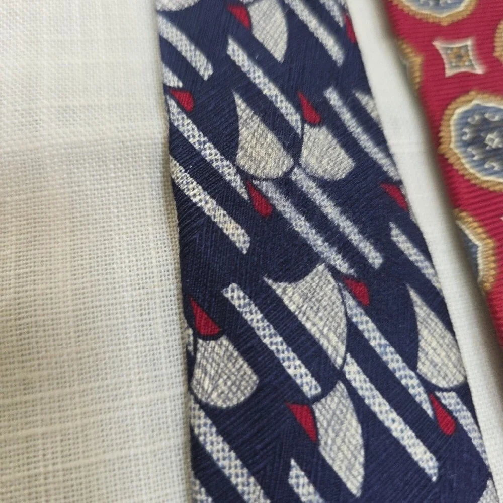 Vintage Jos A Bank Classic Men's Italian Silk Hand Sewn In USA Tie Lot